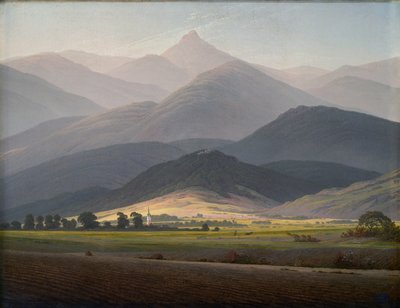 Vista de Warmbrunn para o Kleine Sturmhaube de Caspar David Friedrich